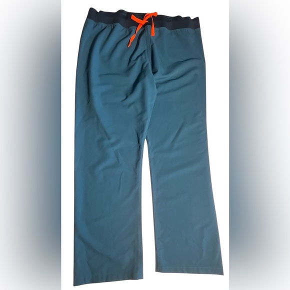 💙💚FIGS Livingston™ Basic Scrub Pants XXL Limited edition color-Alps Blue EUC - Picture 5 of 11